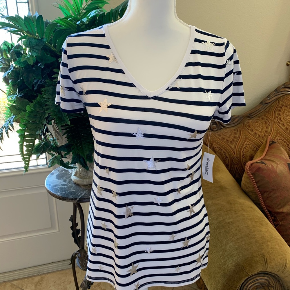 NWT Westport V-neck, short sleeve Tee, Size S